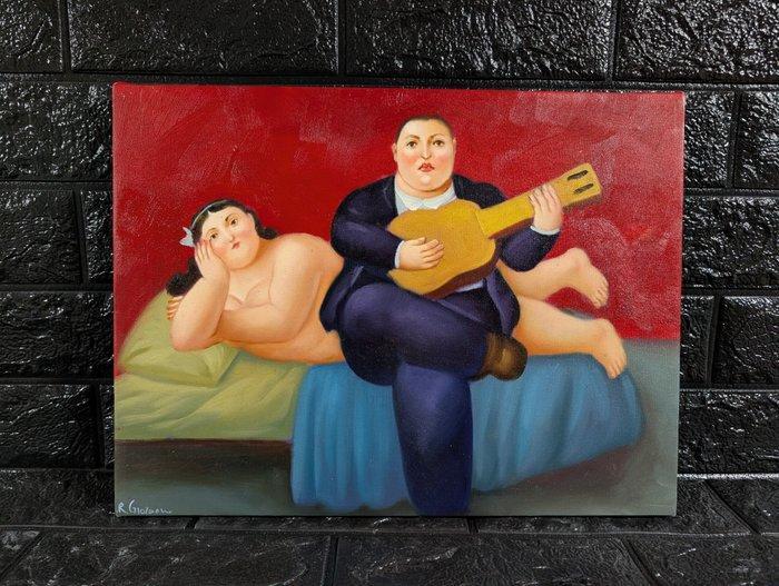 Raffaele Giordano (1970), da Botero - Figure, Antiek en Kunst, Kunst | Schilderijen | Klassiek