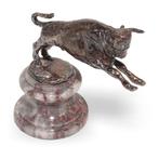 Sándor Kligl (1945) - sculptuur, Bull - 12.5 cm - Brons, Antiquités & Art