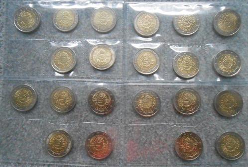 Europe. 2 Euro 2012 10 Years Euro Cash (21 coins)  (Sans, Postzegels en Munten, Munten | Europa | Euromunten