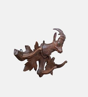 Foresta nera - 1900 Ca - Kapstok - Hout - 37cm, Antiek en Kunst, Curiosa en Brocante