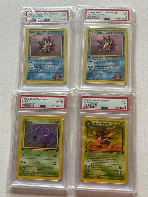 WOTC Pokémon - 4 Graded card - PSA, Hobby en Vrije tijd, Verzamelkaartspellen | Pokémon