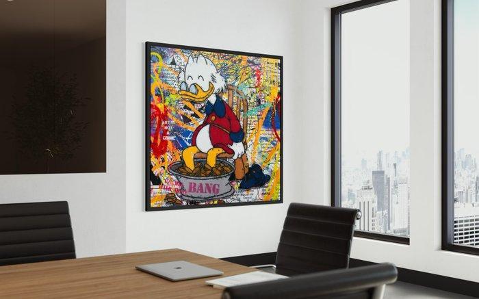 CASPA - Scrooge McDuck cooling down, Antiek en Kunst, Kunst | Schilderijen | Modern