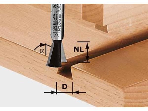 Veiling - Festool HW S8 D14,3/13,5/15° Zwaluwstaartfrees HW, Doe-het-zelf en Bouw, Gereedschap | Freesmachines