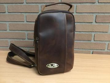 Handtas bruin leren crossbody bag 100% leer beschikbaar voor biedingen