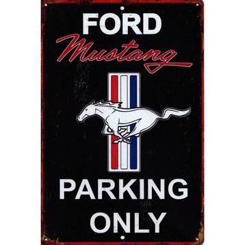 wandbord reclamebord schild Ford Mustang Parking bord, Verzenden, Huis en Inrichting