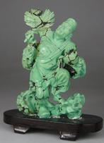 Beeldje Luohan Immortel gesculpt - Figuur - Voet - Turkoois, Antiek en Kunst
