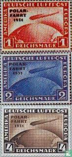 Duitse Rijk - Poolvlucht Graf Zeppelin - 1931, Postzegels en Munten, Verzenden, Postfris