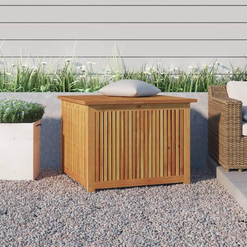 vidaXL Tuinbox 75x75x58 cm massief acaciahout, Tuin en Terras, Bergingen en Tuinkasten, Nieuw, Verzenden