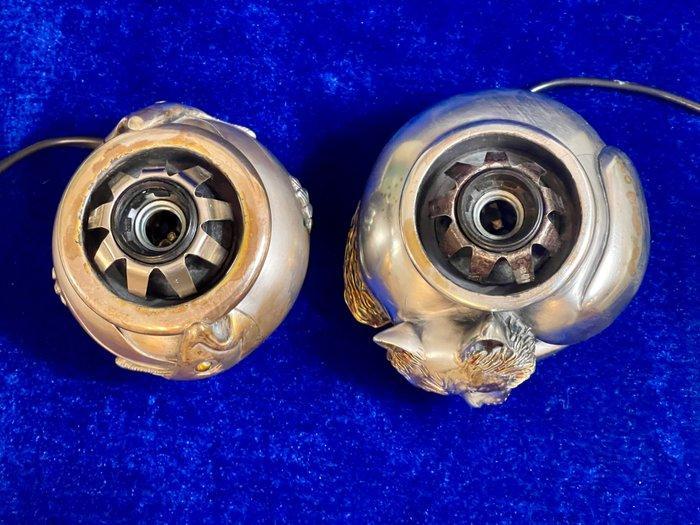 Lamp (2) - Verzilverd - Ottaviani lampenset 1154 g, Antiek en Kunst, Curiosa en Brocante