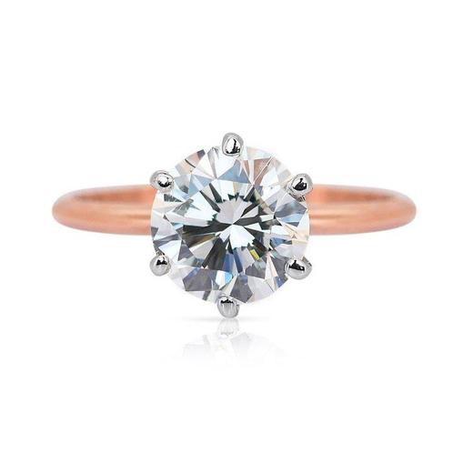 Bague - 18 carats Or rose -  3.01ct. tw. Diamant (Naturelle), Handtassen en Accessoires, Ringen