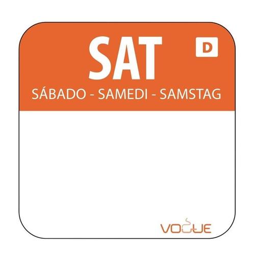 Oplosbare blanco kleurcode voedseletiketten zaterdag | 1000, Zakelijke goederen, Horeca | Keukenapparatuur, Nieuw in verpakking