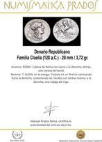 Romeinse Republiek. T. Cloelius (128 BC). Denarius Roma