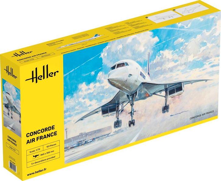Heller 80469 Concorde AF Bouwpakket Schaal 1:72, Hobby en Vrije tijd, Modelbouw | Vliegtuigen en Helikopters, Nieuw, Overige merken