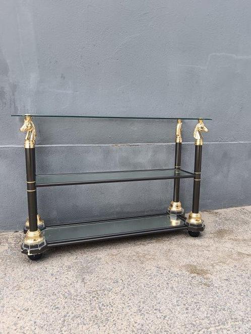 Table basse - Fonte, Laiton, pâtes - Console pour chevaux, Huis en Inrichting, Overige Huis en Inrichting