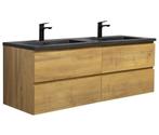 Badkamermeubel Set Angela 140 cm Eiken Badmeubel, Huis en Inrichting, Badkamer | Badkamermeubels, Verzenden, Nieuw