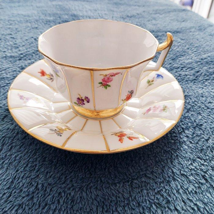 Meissen 1. Wahl Streublümchen - Tasse et soucoupe -, Antiek en Kunst, Antiek | Glaswerk en Kristal