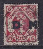 Danzig 1922 - Dienstuitgifte. 6 mark rotkarmin. BEFUND:, Postzegels en Munten, Gestempeld