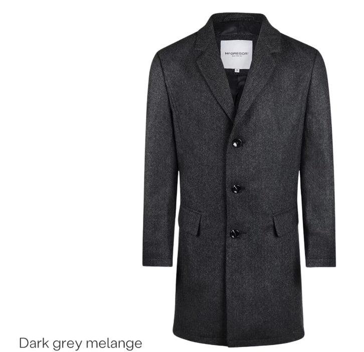 2dekans | L Dark Grey Melange wool herringbone over coat, Kinderen en Baby's, Kinderkleding | Maat 104, Ophalen of Verzenden