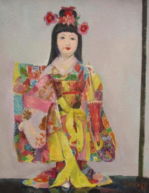 Joseph Tilleux ( 1896 - 1978 ) - Japanse pop, Antiek en Kunst, Kunst | Schilderijen | Klassiek