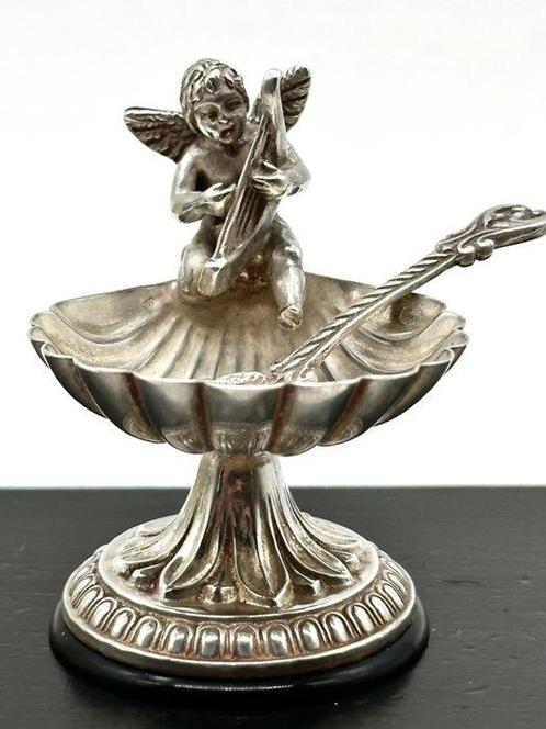 No reserve-Handgemaakt zilveren presenteer schaaltje met, Antiek en Kunst, Antiek | Zilver en Goud