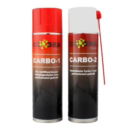 COBRA Carbo-1 & Carbo-2 Reinigingsschuim & Neutralisator Kit, Auto diversen, Onderhoudsmiddelen, Ophalen of Verzenden