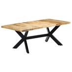 vidaXL Eettafel 200x100x75 cm massief mangohout, Huis en Inrichting, Tafels | Eettafels, Verzenden, Nieuw