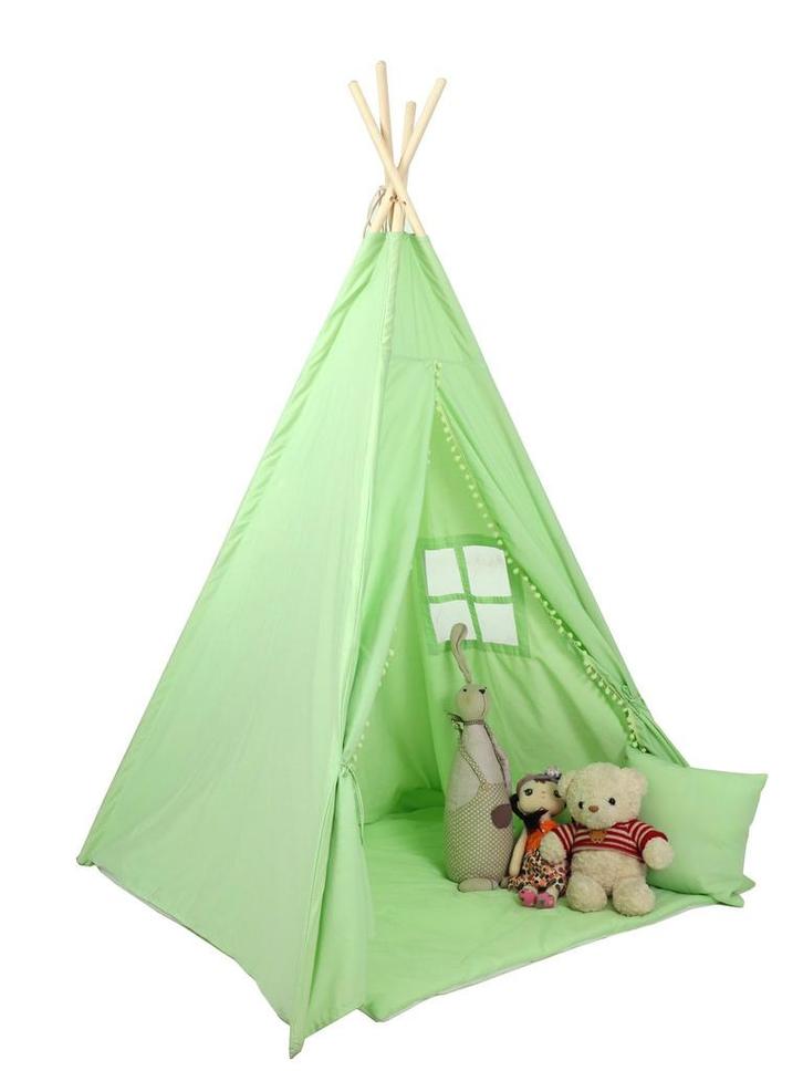Kinder Tipi Tent | Katoen 175g/m2 | OP=OP, Kinderen en Baby's, Speelgoed | Buiten | Speeltoestellen, Overige typen, Aanbouwonderdeel