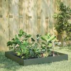 vidaXL Plantenbak verhoogd 100x100x26 cm staal olijfgroen, Tuin en Terras, Verzenden, Nieuw
