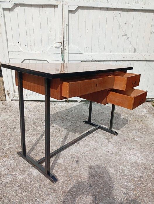 Bureau - fer, bois, formica, Antiquités & Art, Art | Objets design