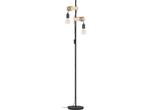 EGLO Townshend Vloerlamp - E27 - 2 Lichts - Zwart/Bruin -, Verzenden, Zo goed als nieuw