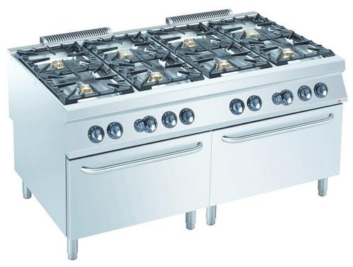 Gasfornuis | 8 Branders | 2x 10kW + 6x 6kW | Met Gasoven 2x, Zakelijke goederen, Horeca | Keukenapparatuur, Nieuw in verpakking