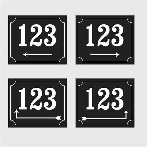 House number with arrow 19x16cm, Verzamelen, Merken en Reclamevoorwerpen, Verzenden