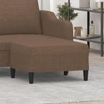 vidaXL Voetenbank 70x55x41 cm stof bruin, Verzenden, Nieuw