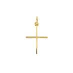 Gouden hanger van een kruis (religieus, kruis kettinghanger), Handtassen en Accessoires, Bedels, Ophalen of Verzenden, Gebruikt