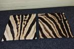 real zebra skin covers - Kussen (2), Verzamelen, Dierenverzamelingen, Nieuw