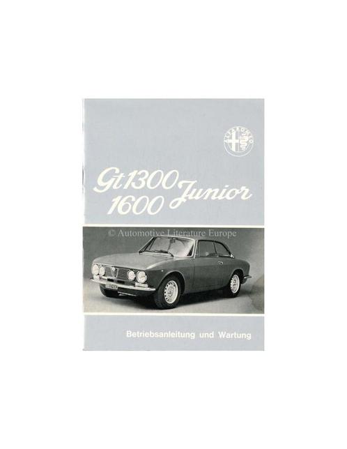 1974 ALFA ROMEO GT JUNIOR 1.3 / 1.6 INSTRUCTIEBOEKJE DUITS, Autos : Divers, Modes d'emploi & Notices d'utilisation