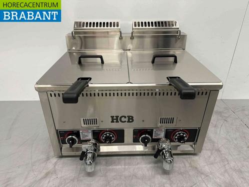 RVS Dubbele Friteuse Frituur 2 x 21 liter Gas Horeca, Zakelijke goederen, Horeca | Keukenapparatuur, Ophalen of Verzenden