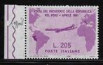 République italienne 1961 - Gronchi rose en gomme intègre, Postzegels en Munten, Gestempeld