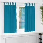 vidaXL Gordijnen met gordijnen 2 pcs Turquoise 175x140cm, Huis en Inrichting, Verzenden, Nieuw