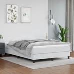 vidaXL Cadre de lit Blanc 140x200 cm Similicuir, Maison & Meubles, Chambre à coucher | Lits, Neuf, Verzenden