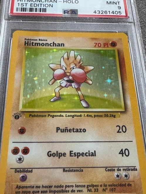 Pokémon - 1 Graded card - Hitmonchan - PSA 9, Hobby en Vrije tijd, Verzamelkaartspellen | Pokémon
