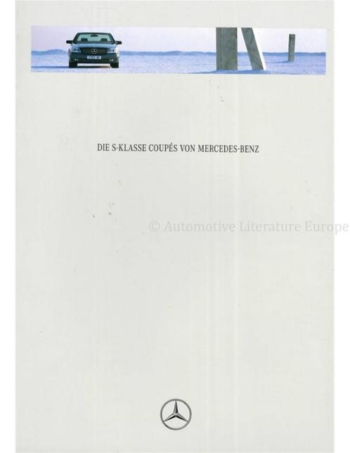 1993 MERCEDES BENZ S KLASSE BROCHURE DUITS, Livres, Autos | Brochures & Magazines