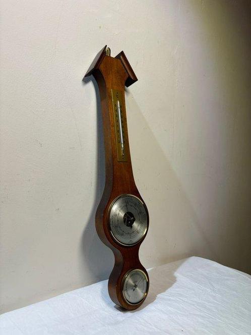 Zeldzame Italiaanse Barometer van Donkerhout met Gouden, Antiek en Kunst, Curiosa en Brocante