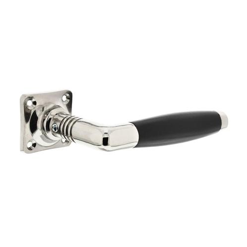Deurklink ton basic nikkel vierkant rozet, Doe-het-zelf en Bouw, Hang- en Sluitwerk, Klink of Kruk, Nieuw, Koper of Messing, Ophalen of Verzenden