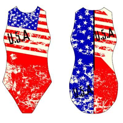 Special Made Turbo Waterpolo badpak USA VINTAGE, Watersport en Boten, Waterpolo, Nieuw, Verzenden