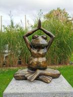 Beeldje - Mediterende kikker - Brons