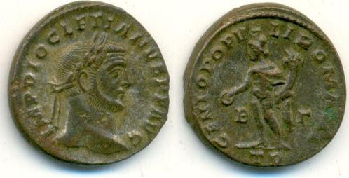 Follis Ae 25 Siscia Roemisches Kaiserreich: Diocletianus,..., Postzegels en Munten, Munten en Bankbiljetten | Verzamelingen, Verzenden