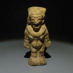 Jama-Coaque, Ecuador Terracotta Figuur. 0-500 n.Chr. 8,5 cm