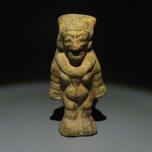 Jama-Coaque, Ecuador Terracotta Figuur. 0-500 n.Chr. 8,5 cm, Collections, Minéraux & Fossiles