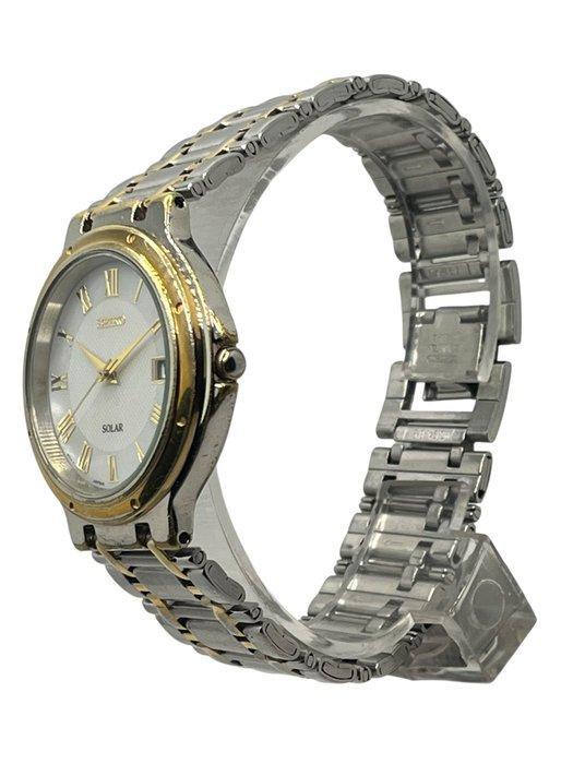 Seiko - Solar Mother Of Pearl Date - Sans prix de réserve -, Bijoux, Sacs & Beauté, Montres | Hommes